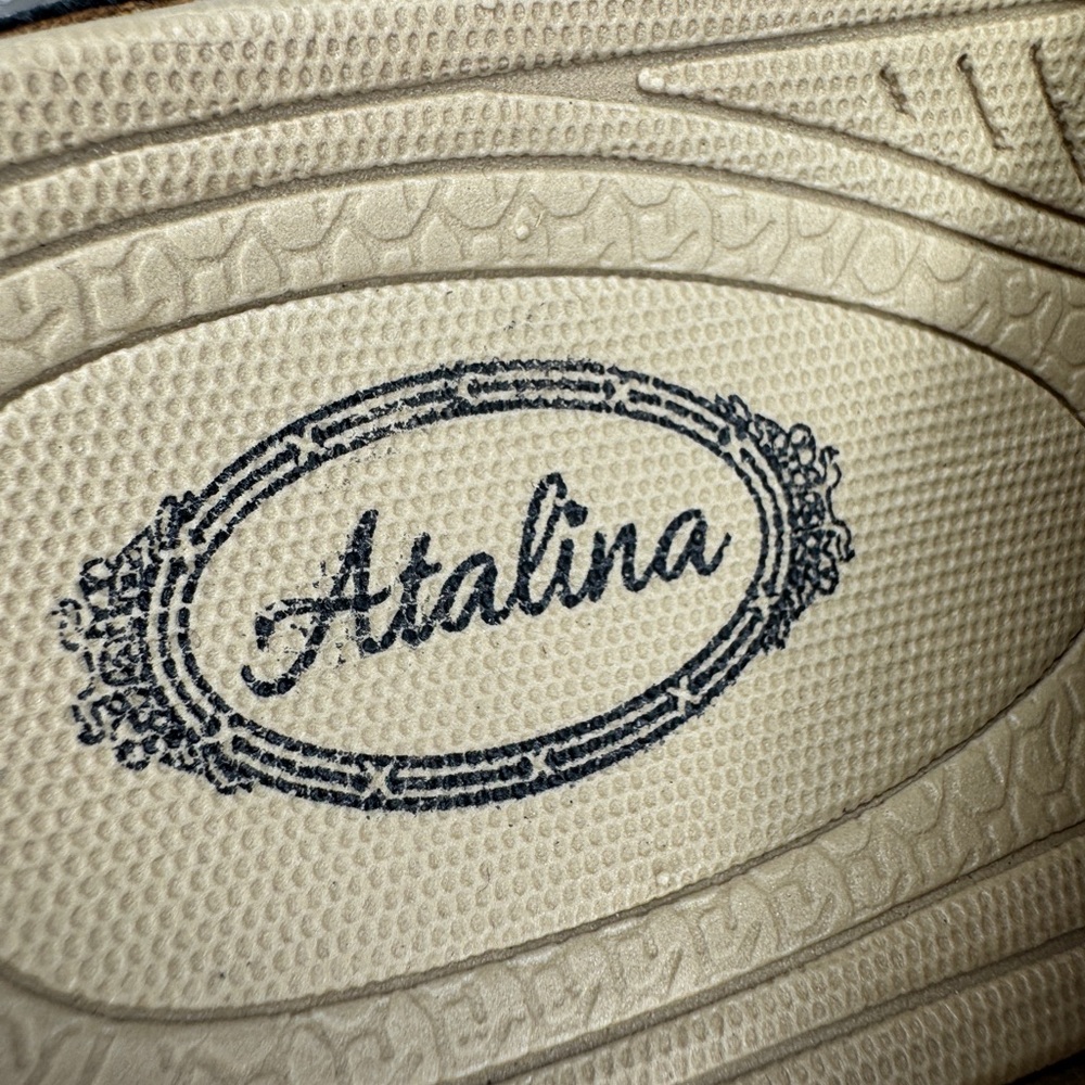 Atalina Sparkle & Cream Tan Sandal with a Logo Insole - Picture 9 of 14